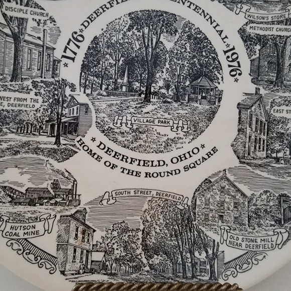 Vtg Kettlesprings Kilns Collector 10" Plate Deerfield Ohio 1776-1976 Pre-owned - Picture 6 of 11